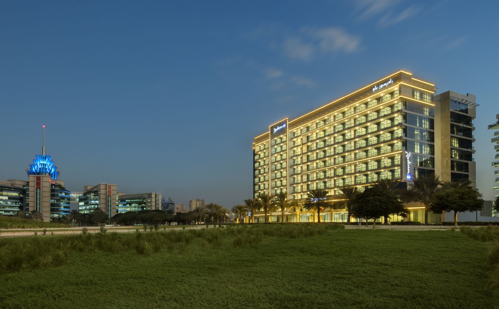 Radisson Blu Hotel Apartment Dubai Silicon Oasis Exterior foto